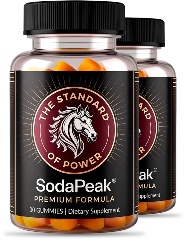 SodaPeak daily vitality gummy bottles